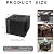 WOMACO Heavy Duty Square Patio Fire Pit/Table Cover, Waterproof Outdoor Furniture Cover (40" x 40" x 20", Black)