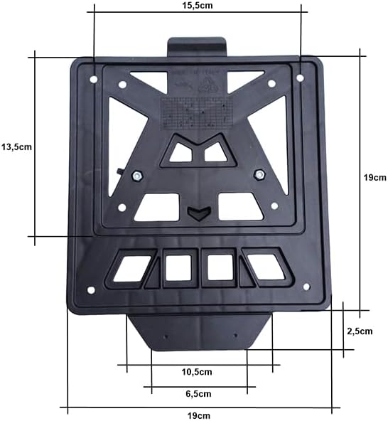 Rtech Integra Black LED License Plate Holder for Yamaha T7