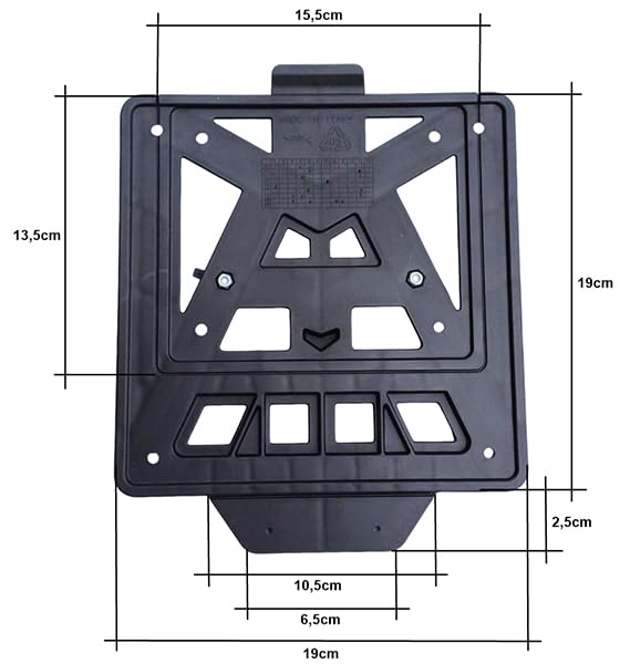 PORTATARGA A LED INTEGRA NERO PER YAMAHA T7