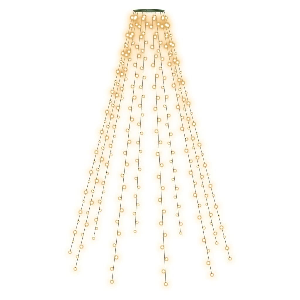 Siatka świetlna na choinkę z 250 diodami LED na drzewo 250 cm, ciepłe białe światło, wodoszczelny łańcuch świetlny LED do użytku wewnątrz i na zewnątrz, 10 pasm