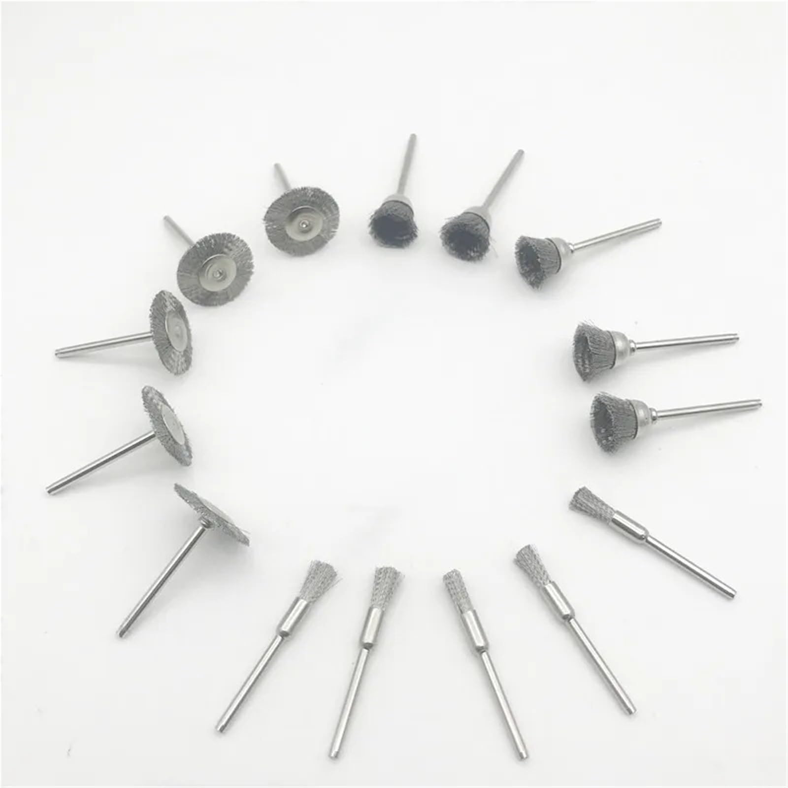 Cepillos de rueda cepillo alambre acero inoxidable, herramienta pulido 10 ~ 100mm diámetro vástago 6mm for accesorios Adecuado para lijar y limpiar