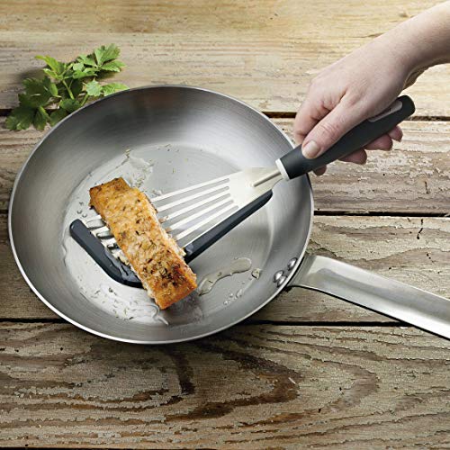 Poêle en tôle acier Lacor 63620 20 cm en finition gris et rouge