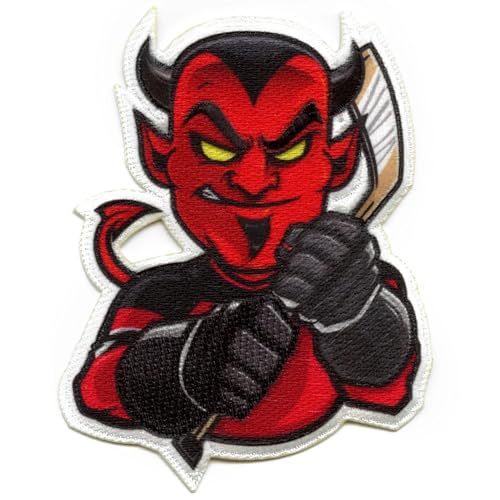 New Jersey Devil FotoPatch Mascot Hockey Parody Embroidered Iron On