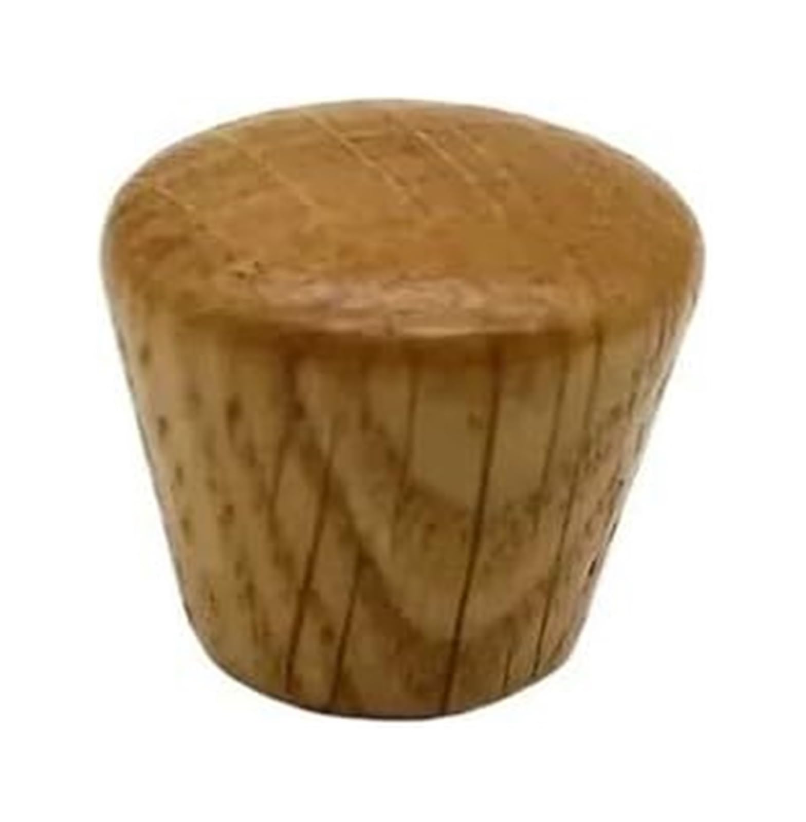 Opeximatun C3 24*28Mm Drawer Knobs, 10Pcs Solid Wood Furniture Single Hole Cupboard Door Knob Wardrobe Drawer Pulls(C3 24 * 28Mm)