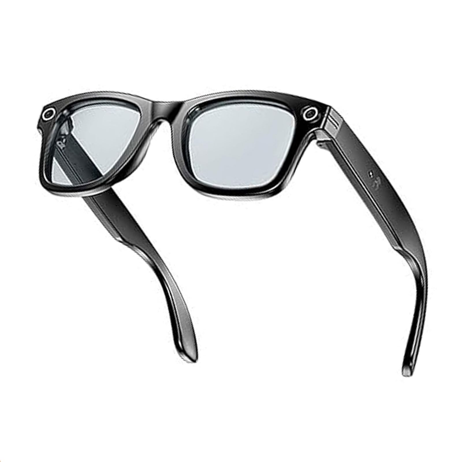 Lunettes Intelligentes Cyanvue AI, Appareil Photo 8 Mpx avec Musique et Appels, Lunettes de Soleil Intelligentes pour Hommes/Femmes, Lunettes Photo Bluetooth avec 144 Traductions (Anti-Bule Light)