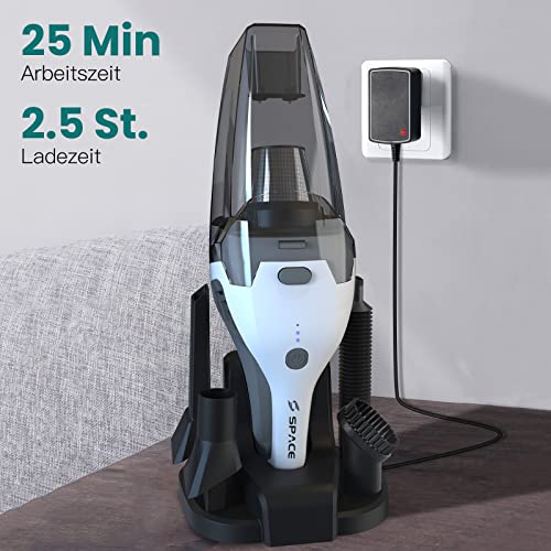Space Handstaubsauger 9000Pa, Akku Handsauger Kabellos mit Ladestation, 11.1V Staubsauger mit Waschbarer Doppel… - Image 5