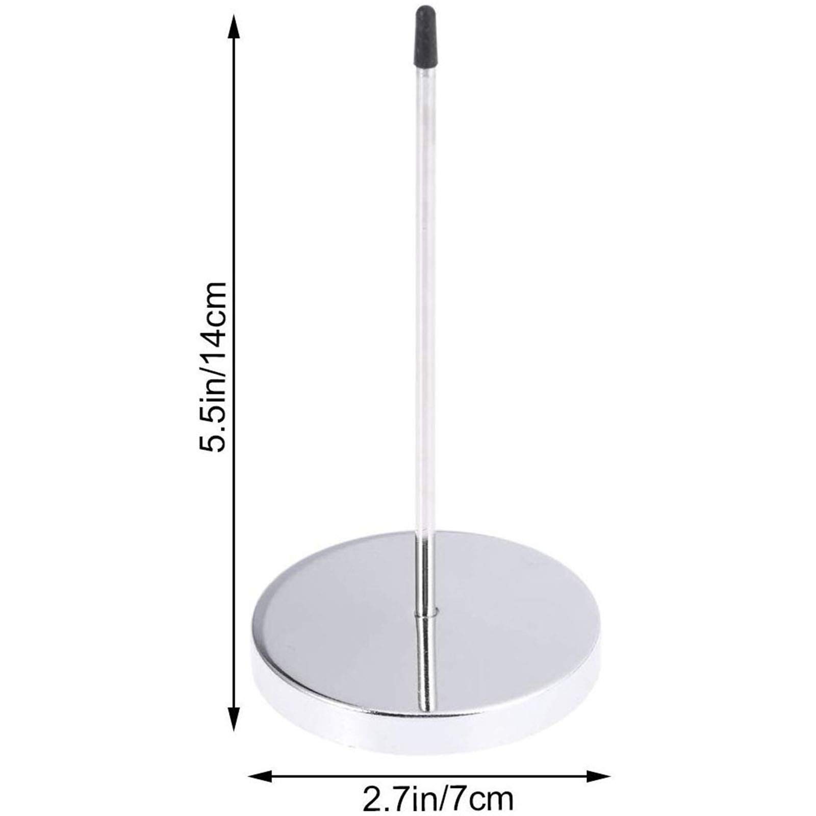 Pic Ticket Cb Eterspr 2 Pcs Fourchette Mémo Fourches à Billets Avec Clous Et Fond Rond, Utilisé Pour Le Comptoir De Papier De Facture, Pour Les Factures, Les Billets En Métal Argenté