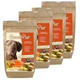 SensiPur Hundefutter Kartoffel & Lachs Trockenfutter 4 x 1,5 kg