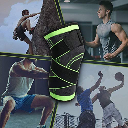 image for Vitoki Knee Compression Sleeve for Men Women Knee Brace Supports for B