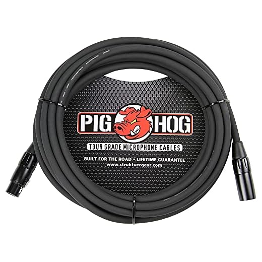 Pig Hog PHM15 High Performance 8mm XLR Microphone Cable, 15 Feet