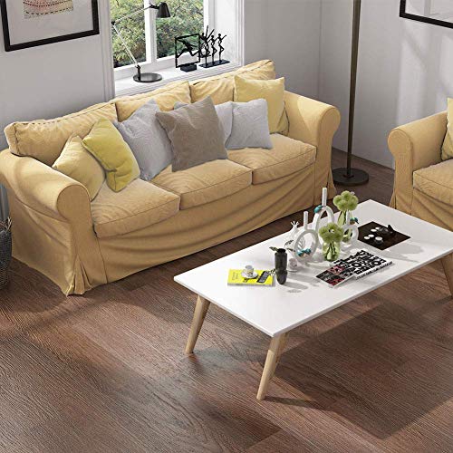 Diflart Classical Oak 23.6 sq.ft Vinyl Plank Flooring Interlocking 48x7 inch Lvt Flooring Click and Lock Waterproof Foam Back Rigid SPC Core Wood Grain Finish Pack of 10 - Thumbnail 2