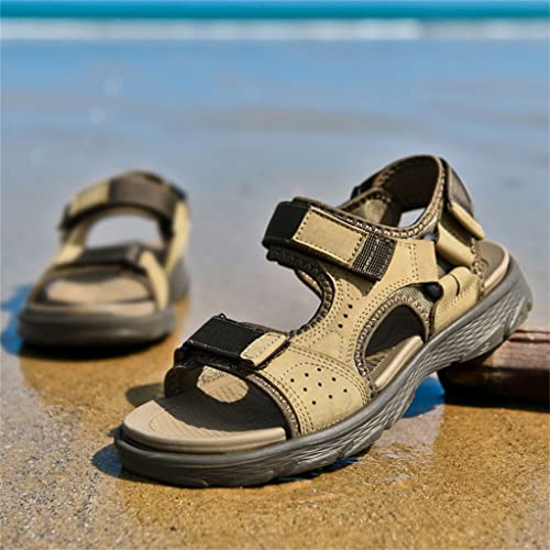 Sandals Men Leather Sandals for Men Sandals Beach Men Sandals Male Shoes Big Size(46)4