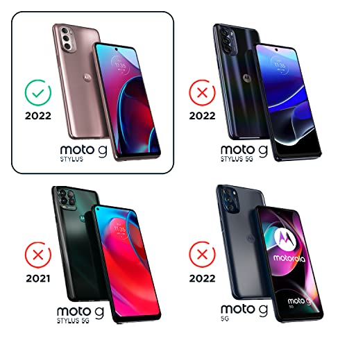 Image of Motorola Moto G Stylus (2022) Protective Case- Precision fit, Stylish Shock Absorbing Phone Cases - Black [NOT for 2022 G Stylus 5G Version]