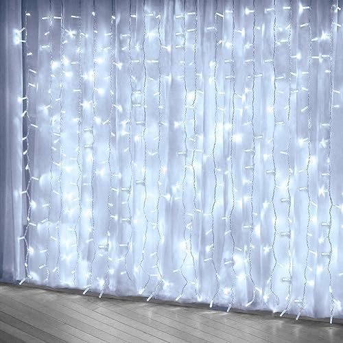 DAHAN Cortina De Luces (600 LED) Cadena De Luces Impermeable 6Mx3M, 8