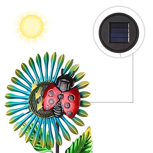 Strachey Besouro-girassol Solar LEDs Gramado Luz Jardim Decoração Luzes Quentes Atmosfera Paisagem L