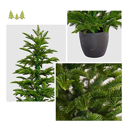 Dulplay Pre-Lit Optical Fiber Tree,Potted Artificial Christmas Tree,Pre Decorated Car-Spread With Solid Metal Legs For Holiday Traditional Indoor #TOP3