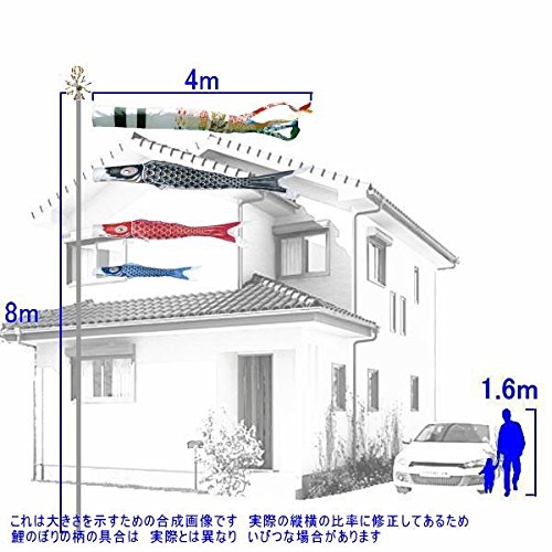 Amazon | 鯉のぼり 東旭鯉 ノーマルセット 優輝 4m3匹 アミック雲竜