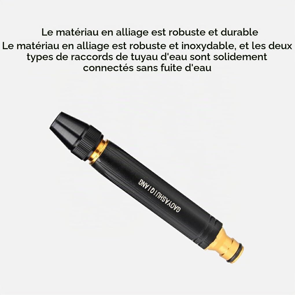 Buse de pistolet à eau haute pression, en alliage de nettoyage puissant et efficace, buse de pistolet à eau pour lavage de voiture et de ménage, facile à installer, tapez 3