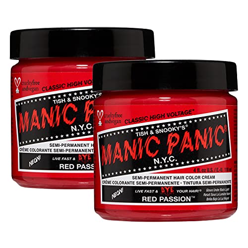 Amazon.com: MANIC PANIC Red Passion Hair Dye Classic 2 Pack