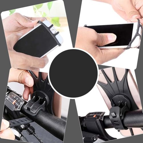 KYLOS Soporte Movil Bicicleta, Universal 360° Rotación Soporte Móvil Moto Bici Montaña Gps Desmontable Silicona Motocicleta Soporte Para Iphone, Y 4.5"-7.0" Smartphones,Soporte Movil Bicicleta - imagen 4