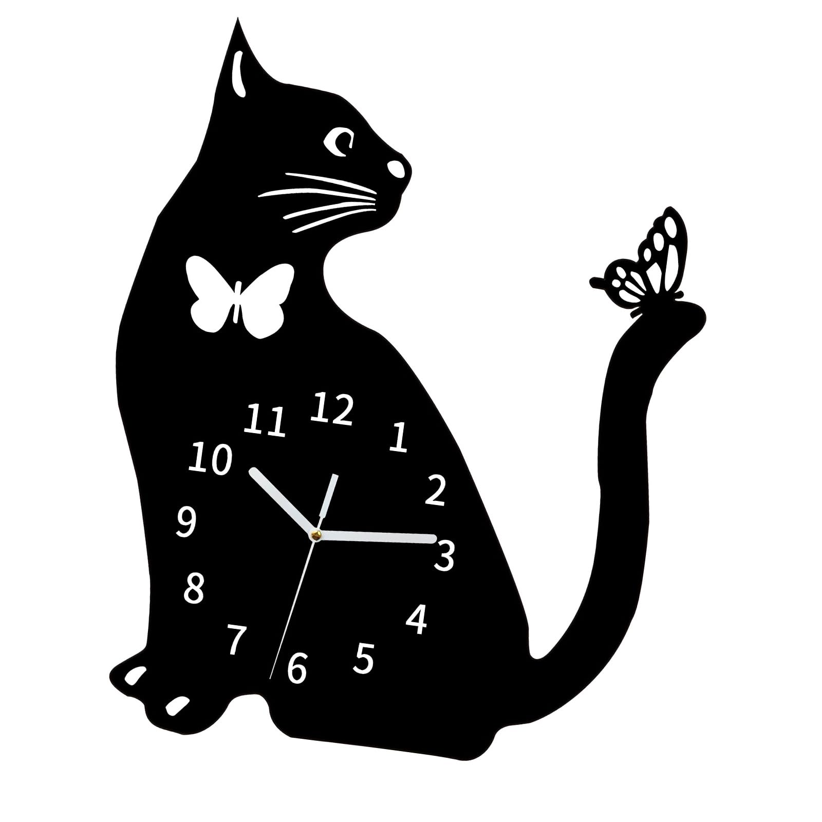Kaeltsyn Silents None Ticking Wall Clocks Battery Operated, Decorative Clock for Bathroom Kitchen Living Room for Shelf