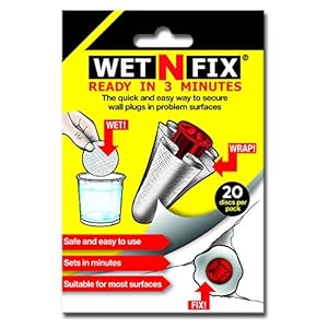 WETNFIX (20 Discs) – Fixing Wall Plugs Fast! No Need to Fill or redrill. Free UK delivery