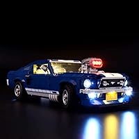 Vista 2 de BRIKSMAX Kit de iluminación LED para Ford Mustang, compatible con el modelo de bloques de construcción Lego 10265, no incluye el juego de Lego