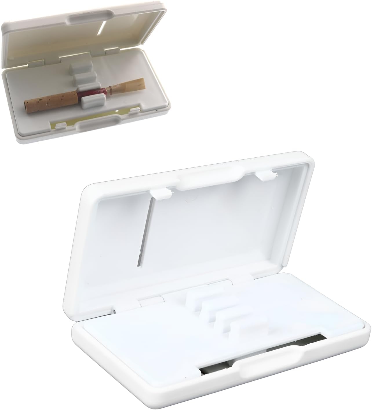 2 Pcs Oboe Reed Case, 6-Slot Design Plastic Reed Storage Holder