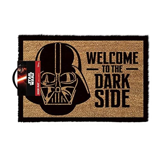 empireposter Star Wars Welcome to The Darkside – Felpudo, tamaño: 60 x 40 cm, Material Fibra de Coco