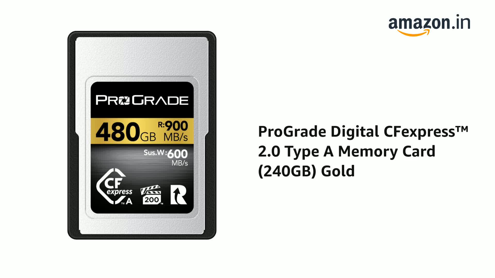 ProGrade Digital CFexpress™ 2.0 Type A Memory Card (240GB) Gold 
