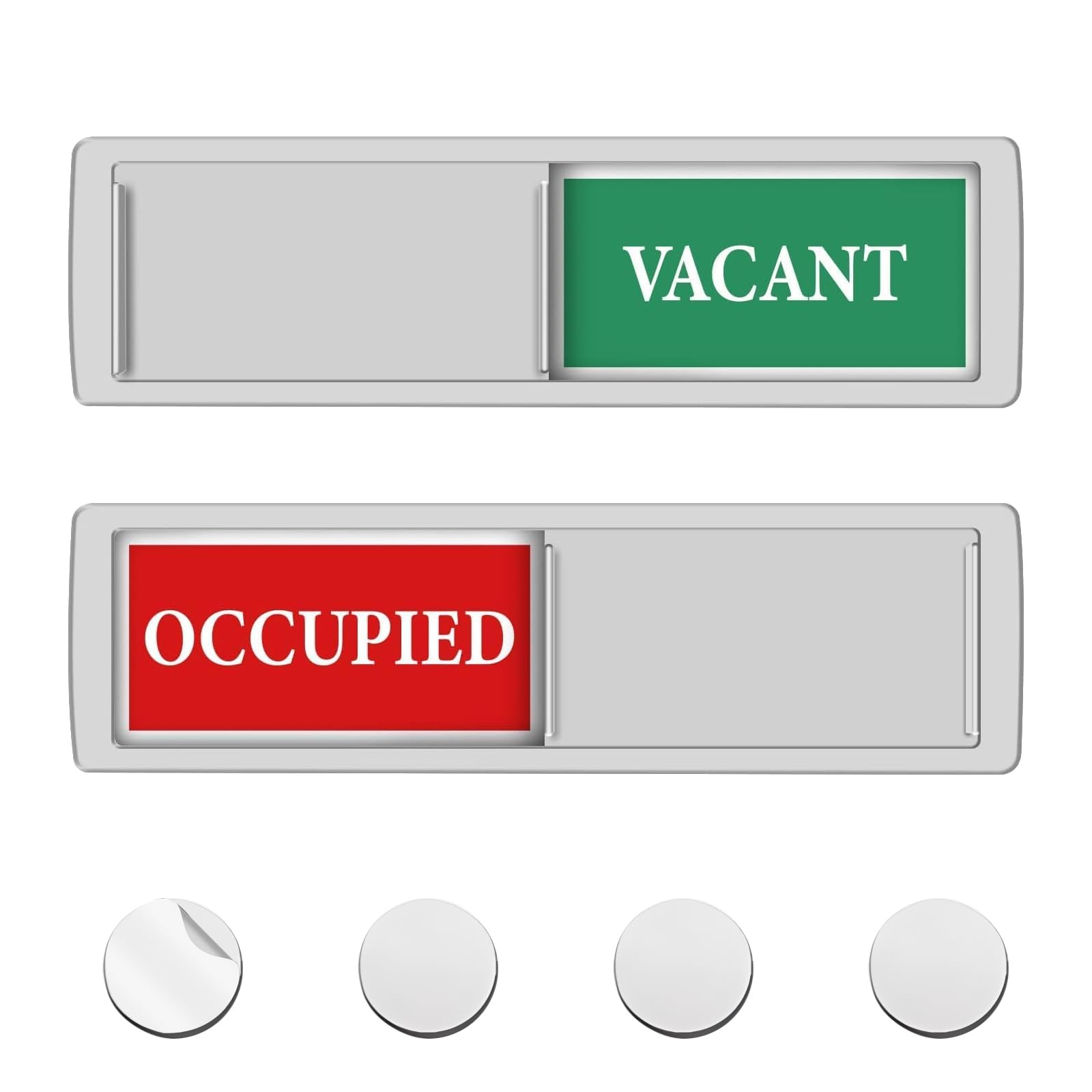 Vacant Occupied Sign Sliding Door Privacy Sign Do Not Disturb Door Indicator 7 x 2inch Non-Scratch Magnetic Vacant/Occupied Slider Signs for Home Office Hotel Hospital Conference Room Restroom