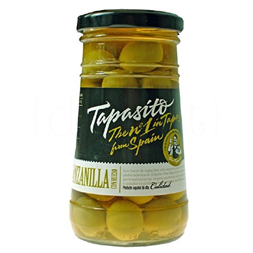 Aceituna Manzanilla con hueso 250gr. Tapasito. 12un.