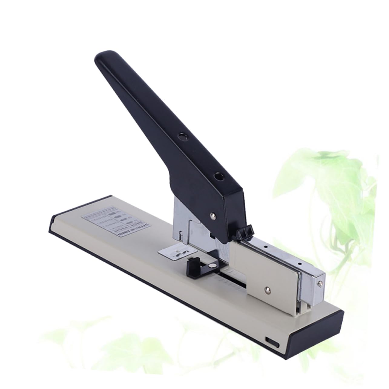 Agrafeuse Robuste en Métal pour Reliure 100 Feuilles, Blanc