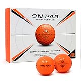 On Par Distance Max Golfbälle – 12er-Pack für verbesserte Distanz, Kontrolle und Genauigkeit, ideales Golfgeschenk für alle Schwunggeschwindigkeiten mit kräftiger Zielgrafik, Premium-Golfzubehör