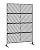 Hipicute 72" H×47" W Freestanding Metal Privacy Screen for Outdoor Patio - Heavy-Duty Rust-Resistant Decorative Fence Panel | Weatherproof Design | Patio Privacy Screen