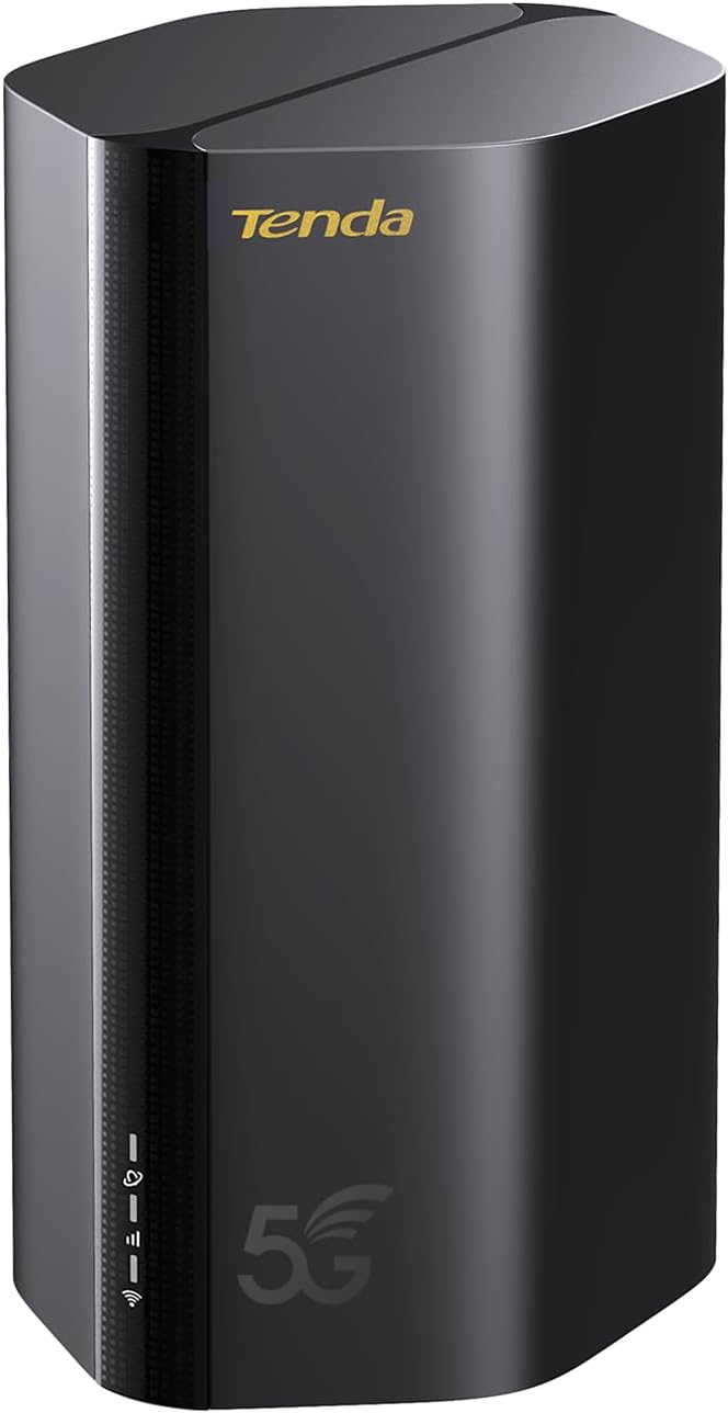 Tenda Router 5G NR LTE - AX1800 Router WiFi 6 with Gigabit LAN/WAN Port, 4G/5G or Wired Connection, Portable Mobile Router, Nano Sim Card, Pulg and Play, 5G03