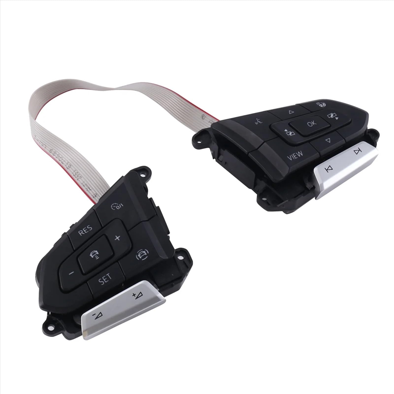 Pulsanti Volante Multifunzione Per Passat B8, Tiguan Mk2, T-Roc – Codice 5NG959442, Base Inclusa, Senza ACC, In ABS Nero