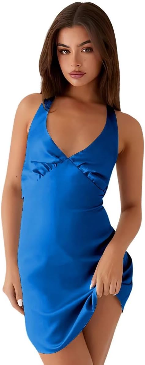 Raseal Short Satin Homecoming Simple Evening Dress Women