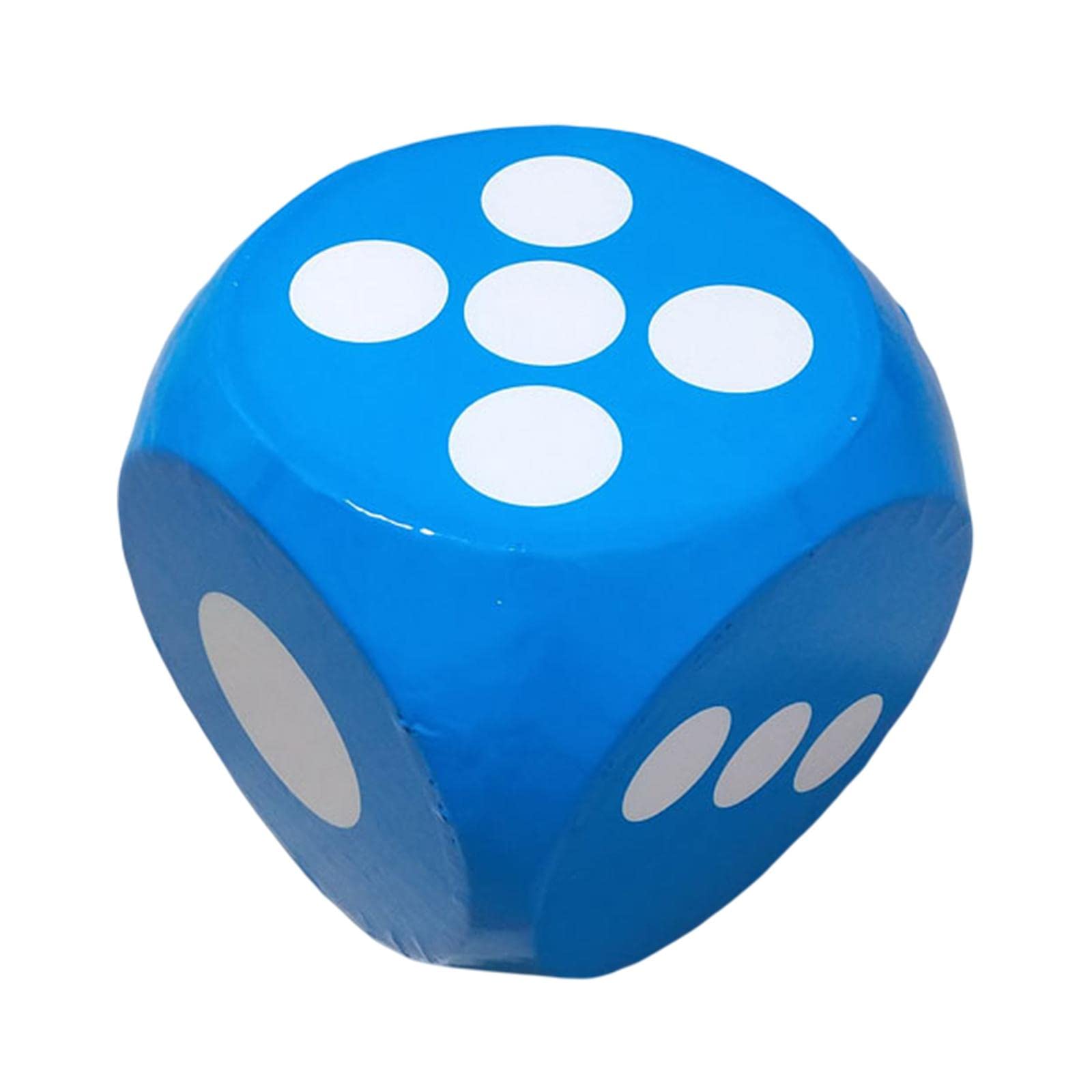 YUEPAO Foam Dot Dices Game Dice Developmental Toy Teaching Aids 5.9 inch Large Dice Cubes for Boys Girls Party Favors and Supplies, Blue