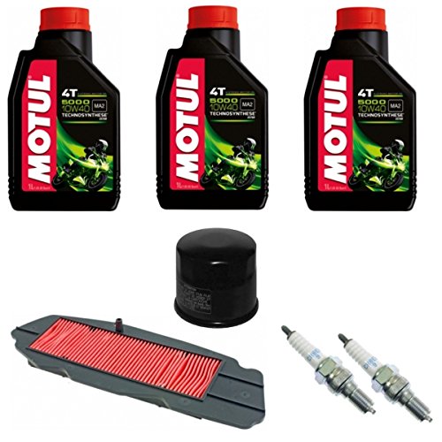 Kit de mantenimiento Honda FJS 400 600 Silver Wing aceite Motul 5000 filtros bujías