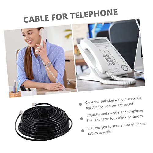 Cable telefónico de extensión resistente con hilos de cobre Artibetter para oficina y hogar 7