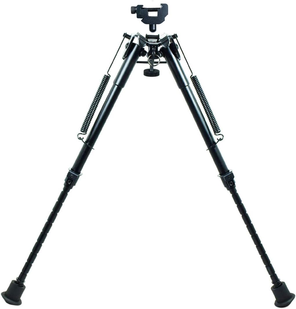 West Lake 9-13 Inches Rifle Bipod Adjustable Spring Return with Picatinny Sling Adapter Base