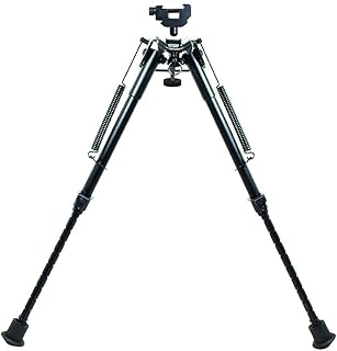 WEST LAKE 9-13 Inches Rifle Bipod Adjustable Spring Return with Picatinny Sling Adapter Base - West Lake