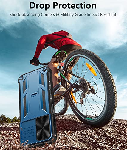 For Samsung Galaxy A14 5G Case: Protective Rugged Military Drop Proof Galaxya14 Cell Mobile Cover With Kickstand | Shockproof Tpu Matte Textured Tough Hybrid Bumper Cases For Samsunga14 Phone - Blue #TOP3
