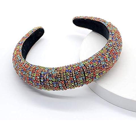 Diadema Acolchada con Pedrería y Mezcla de Piedra Cover