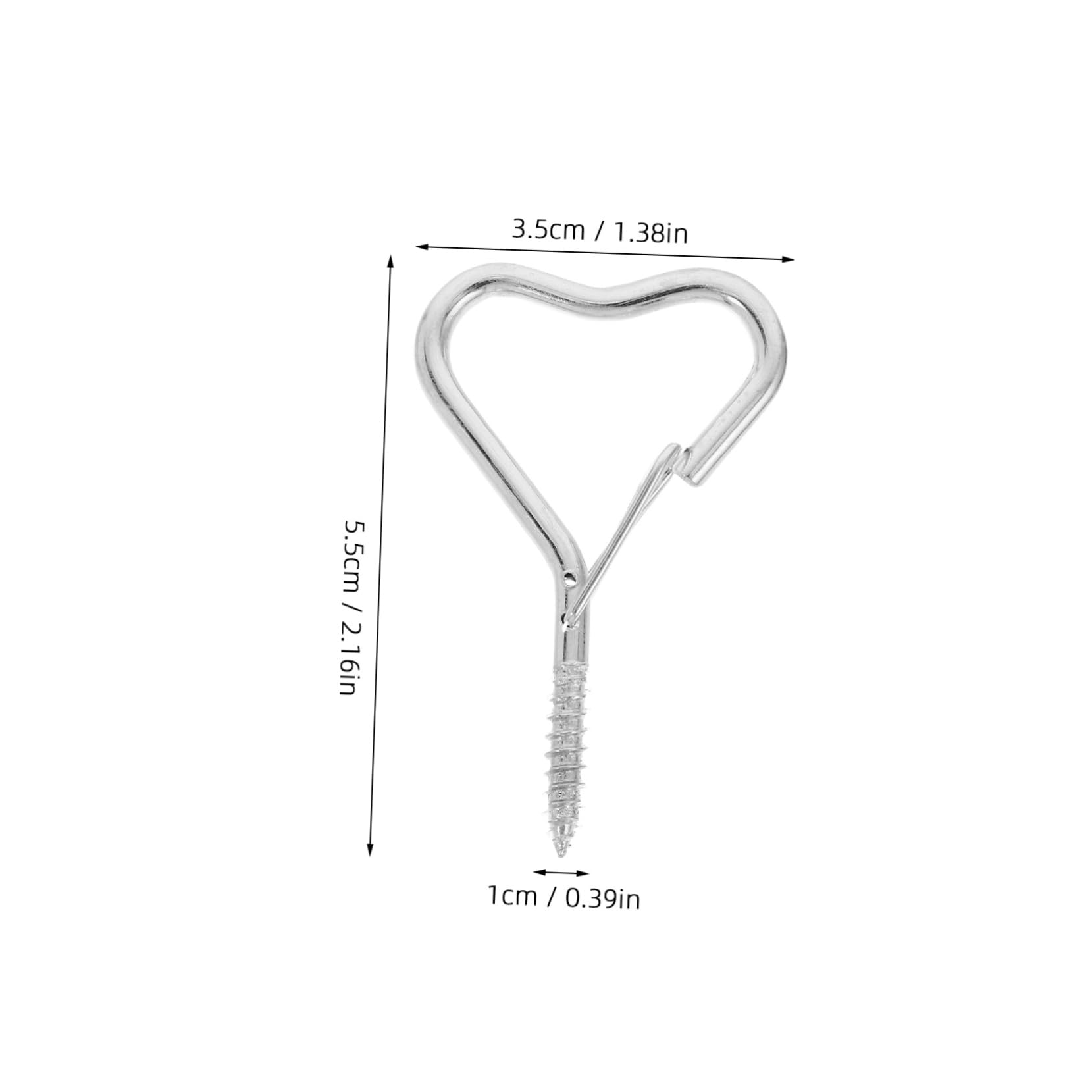 PRETYZOOM 10pcs Outdoor Plant Hooks Safety Buckle Screw-in Hanging Hooks for Patio Lights and Decorations Iron for Outdoor Use