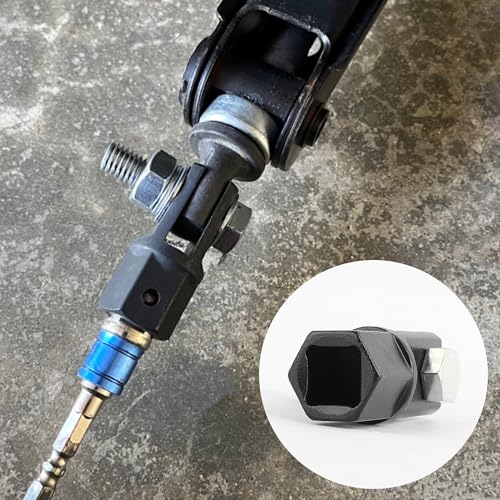 Image of 1 /2 inch Scissor Jack Adapter,Scissor Jack Drill Adapter Fit 1 /2 inch Impact Drill and 13 /16 inch Lug Wrench to Lift Car Scissor Jack Height,Professional Car Accessories Scissor Lift Jacks Part