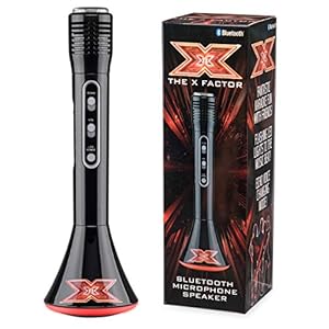 The X Factor TY6012 Karaoke Microphone Speaker with Wireless Bluetooth, LED Lights and Echo Function for Kids and Adults…