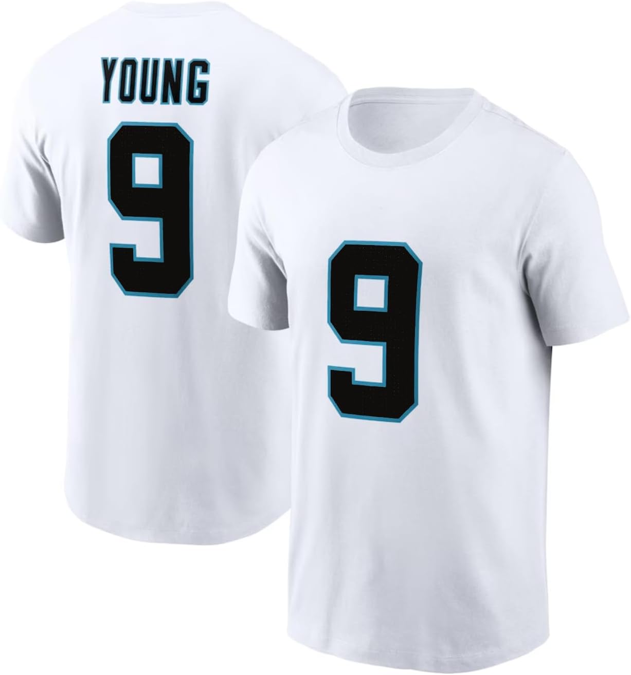 Bryce Young #9 Football T-Shirt Cotton Jersey Carolina