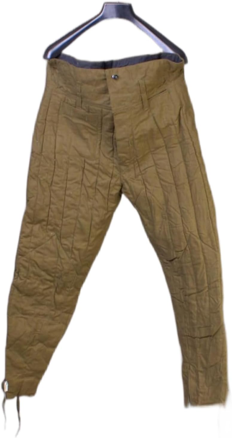 1970s New Vintage Soviet Military WW2 Winter Padded Quilted Pants Original Uniform USSR Size L/Soviet Size 4